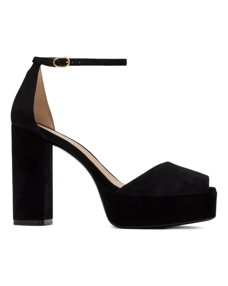 Stuart Weitzman Sabrina Plateau-Sandalen mit Knöchelriemen - Schwarz Schwarz