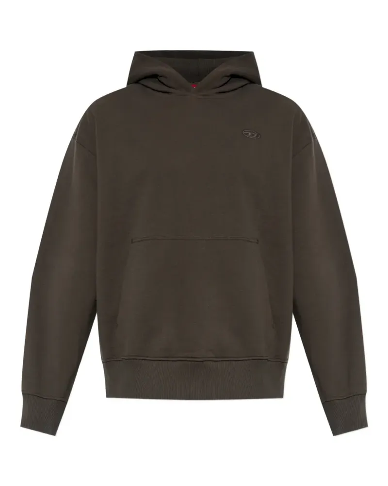 Diesel Hoodie mit Logo-Stickerei - Braun Braun