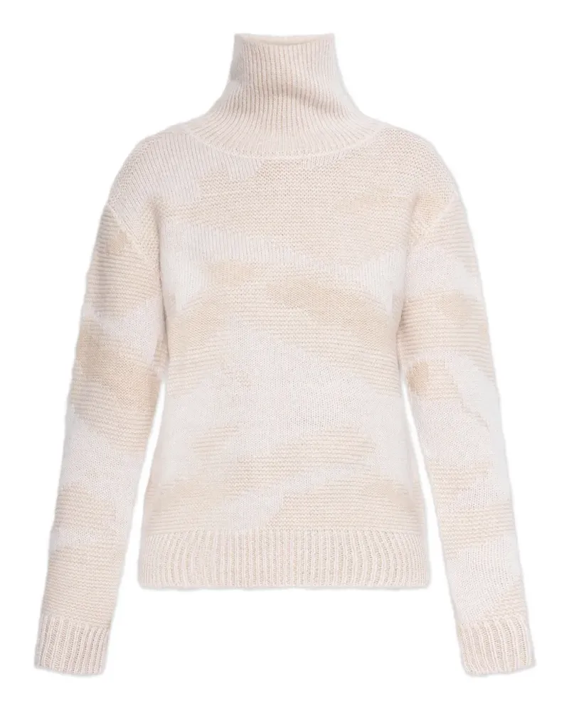 ADD roll-neck patterned sweater - Nude Nude