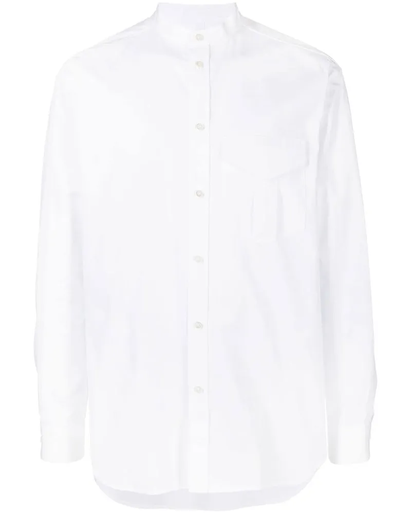 Jil Sander Hemd mit Stehkragen - Weiß Weiß