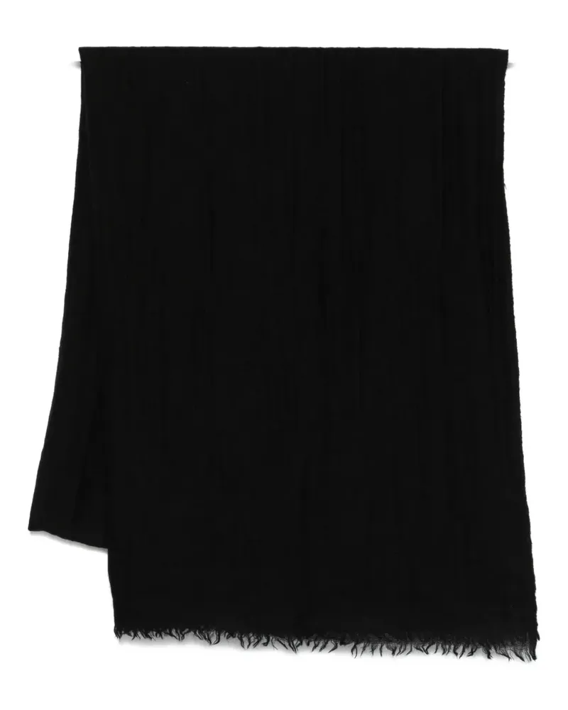 Faliero Sarti frayed-edge scarf - Schwarz Schwarz