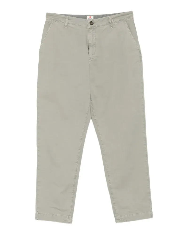 THE.NIM flat-front chino trousers - Grau Grau