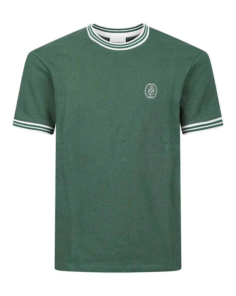 Drôle de Monsieur D Mirror T-Shirt aus Piqué - Grün Grün