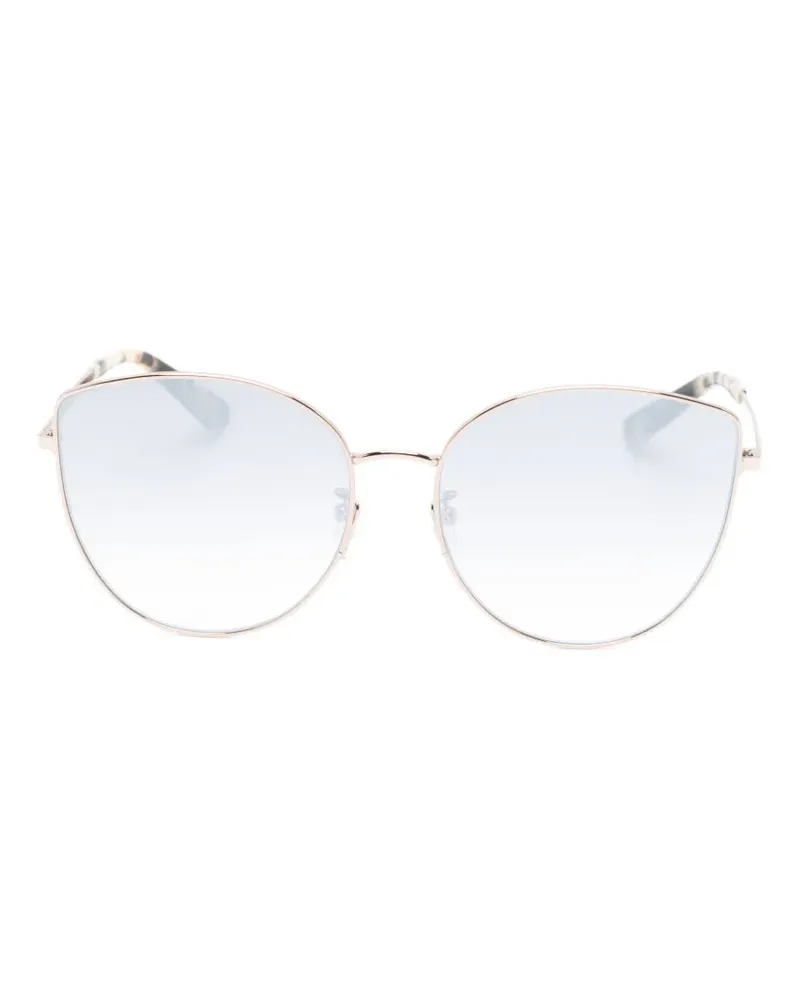 Alexander McQueen Sonnenbrille mit Cat-Eye-Gestell - Gold Gold