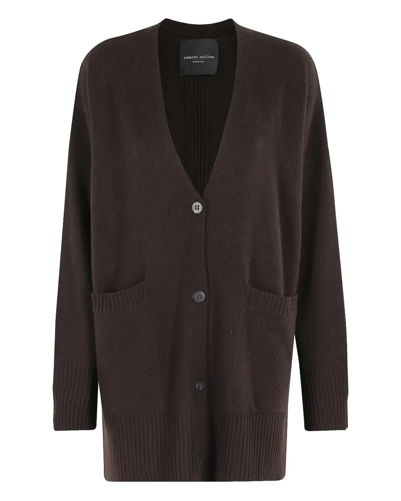 Roberto Collina Gerippter Cardigan - Braun Braun