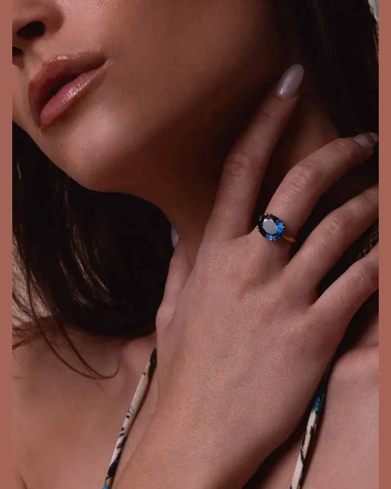 Irene Neuwirth Gemmy Gem sapphire ring - Gold Gold