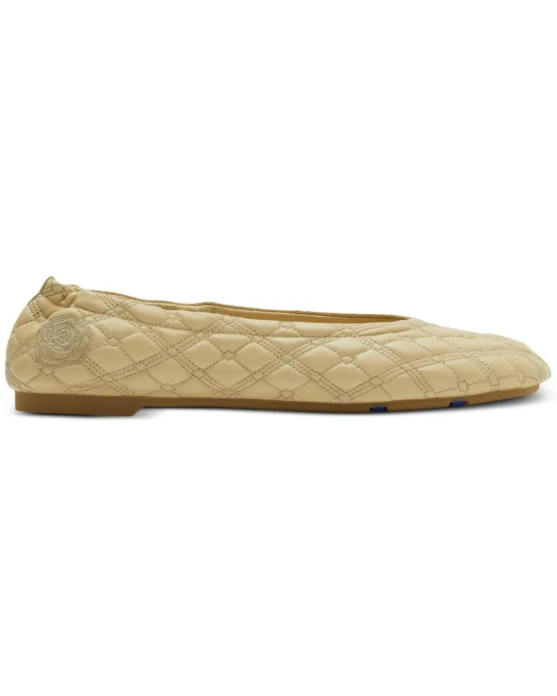 Burberry Gesteppte Ballerinas - Nude Nude
