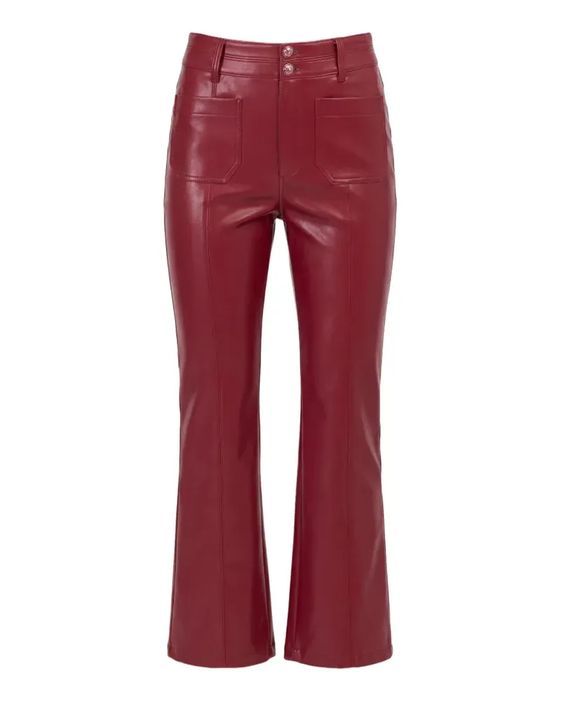 Cinq à Sept Dorothea Hose aus Faux Leder Rot