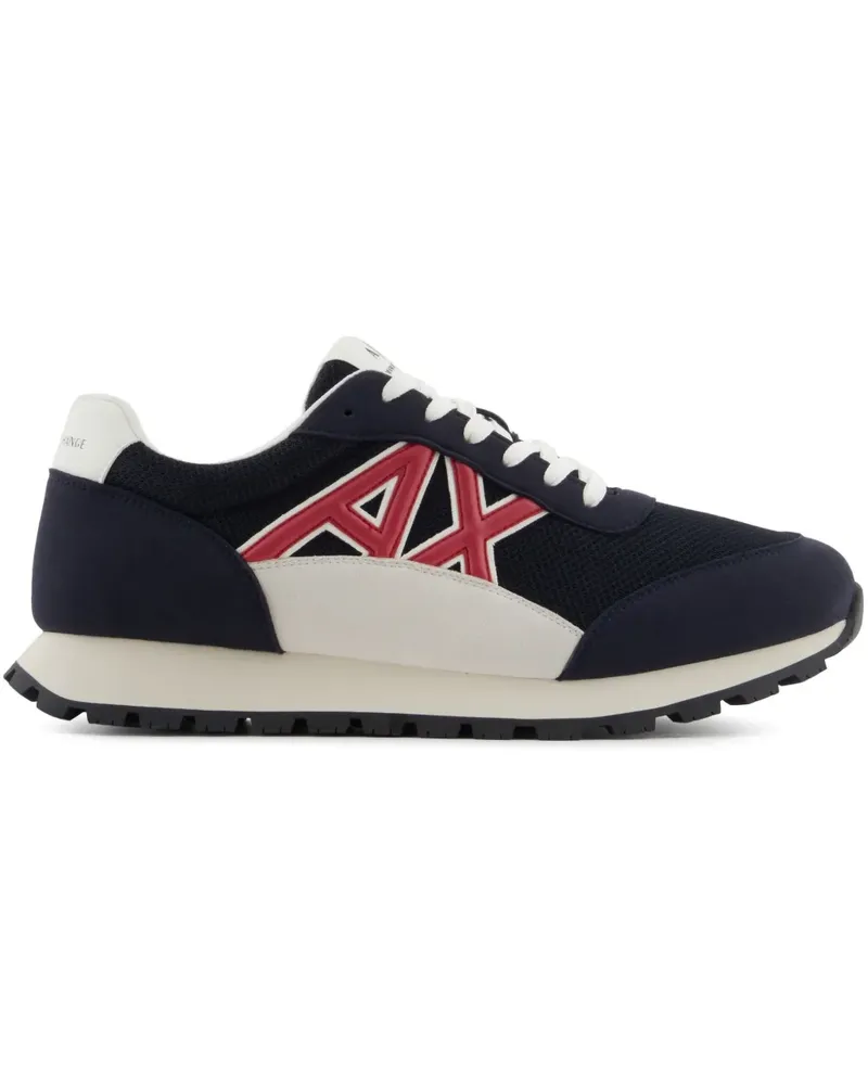 Armani Exchange Sneakers mit Logo-Patch - Blau Blau