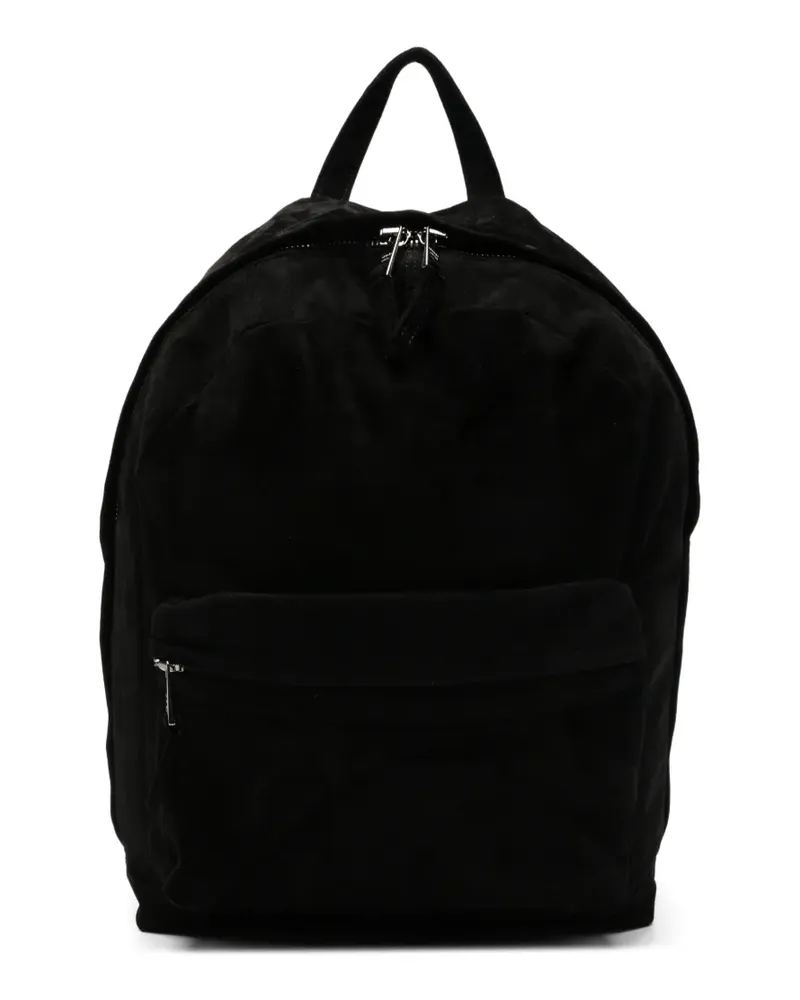 Giorgio Brato suede-panelled leather backpack - Schwarz Schwarz
