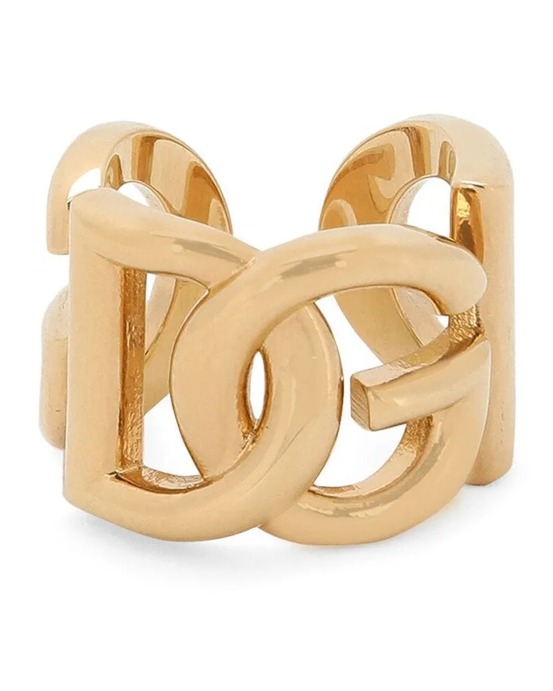 Dolce & Gabbana Ring mit Logo-Gravur - Gold Gold