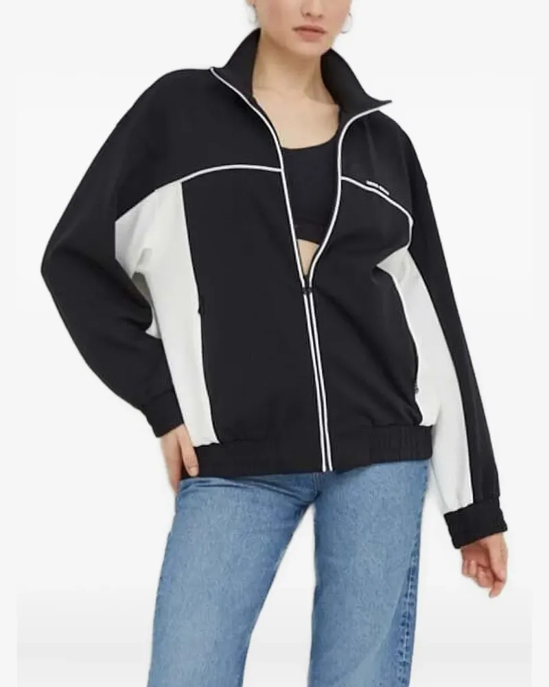 Miss Sixty Sweatshirtjacke in Colour-Block-Optik - Schwarz Schwarz