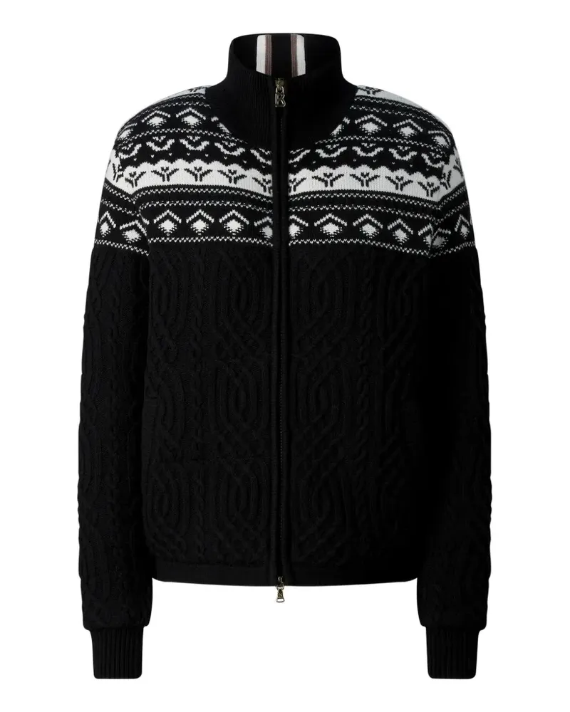 Bogner Carolyn Cardigan mit Zopfmuster - Schwarz Schwarz
