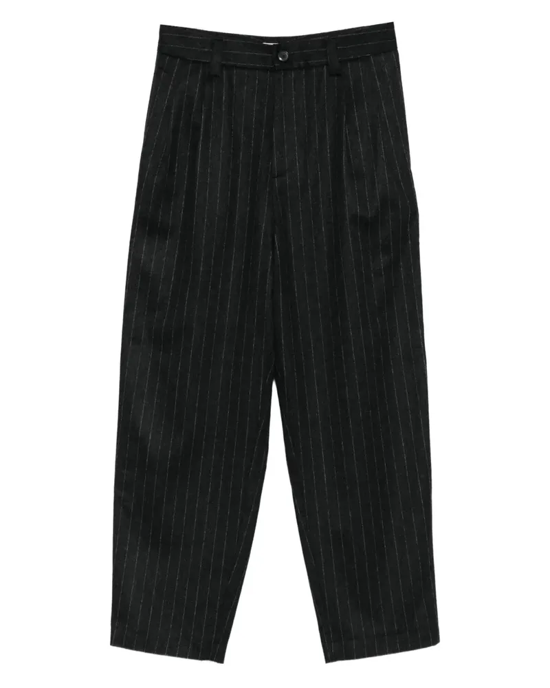 BARENA Bundfaltenhose mit Nadelstreifen - Grau Grau