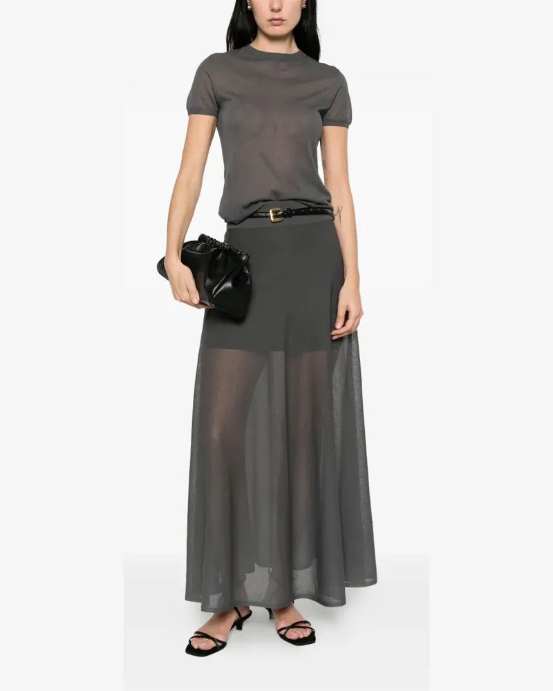 Drykorn Tensya flared midi skirt - Grau Grau