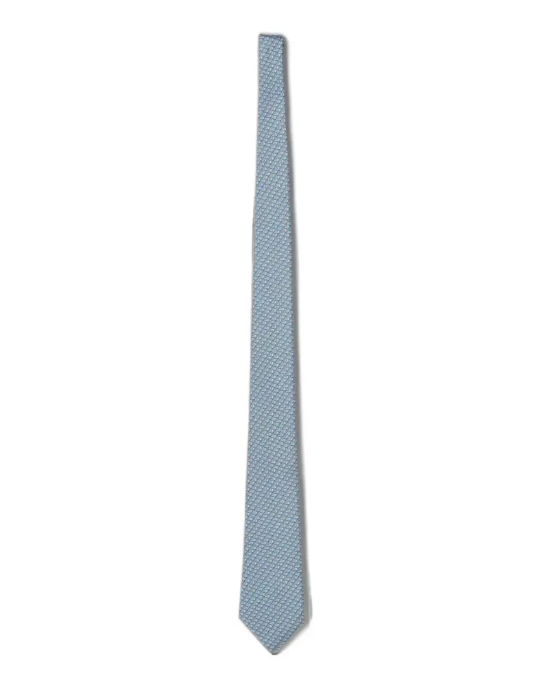 Ermenegildo Zegna patterned silk tie - Blau Blau