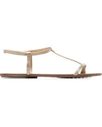 Pedro Garcia Paca Sandalen mit Kristallen Gold