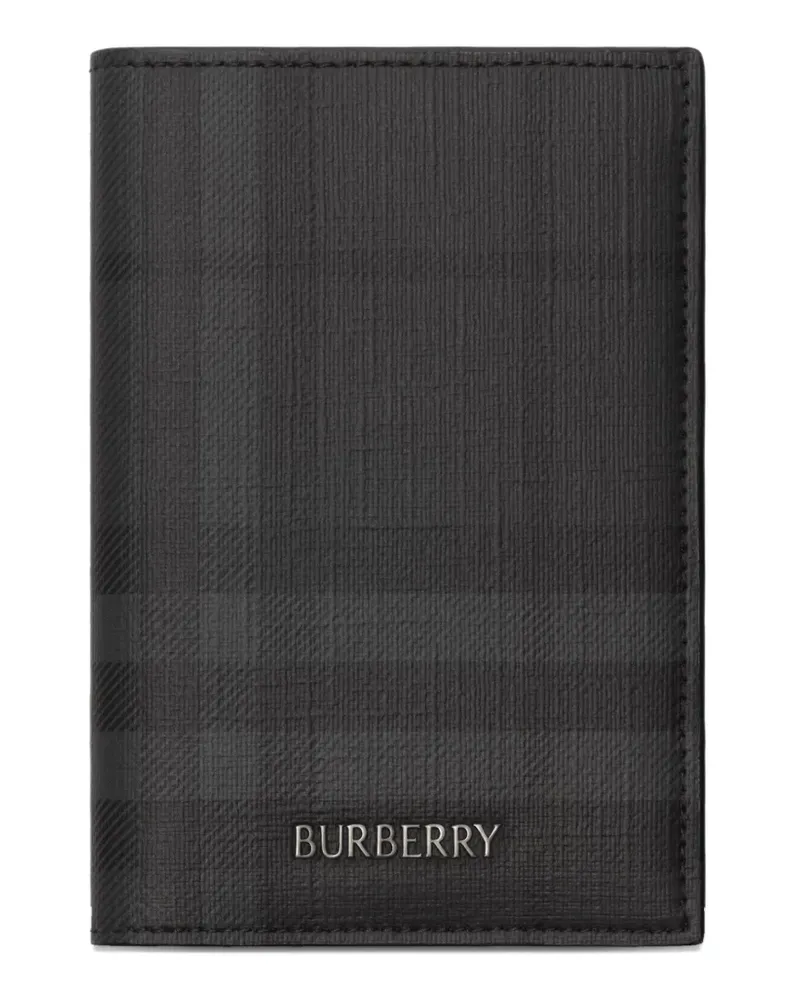 Burberry Pass-Etui mit City Check - Grau Grau