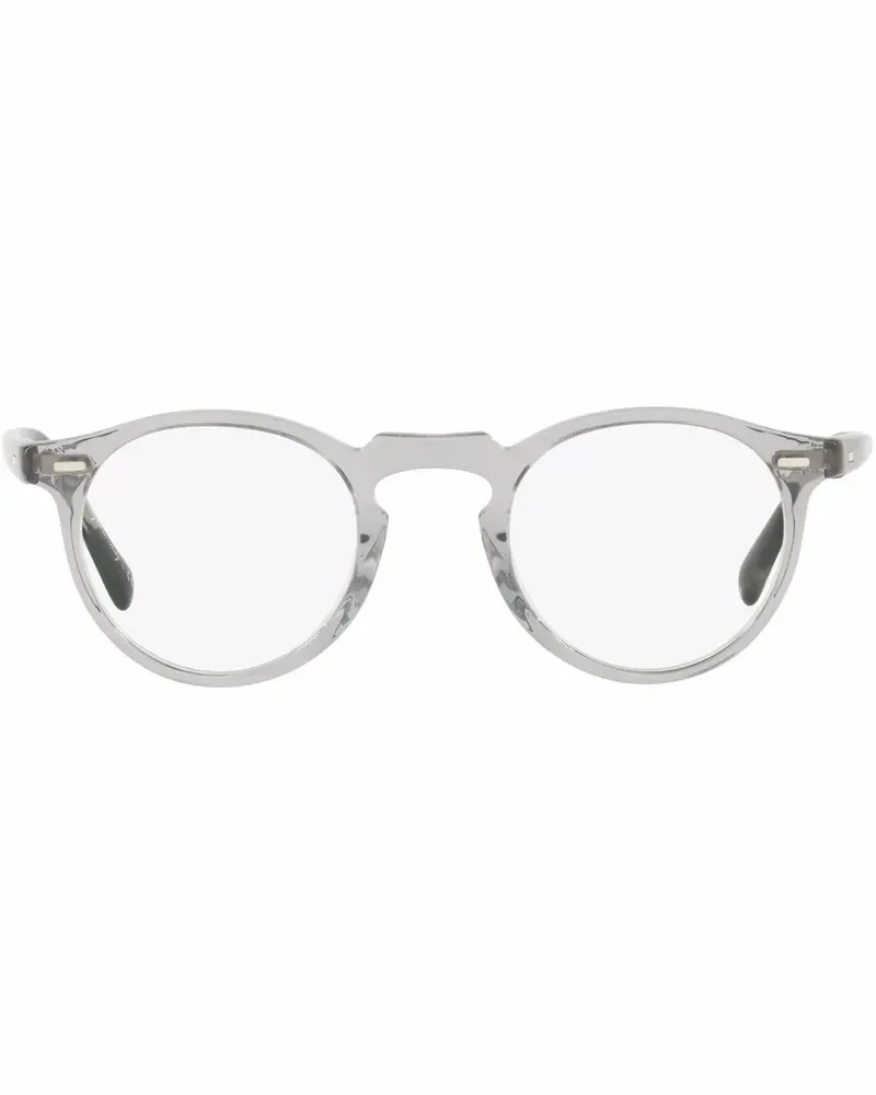 Oliver Peoples Gregory Peck Brille mit rundem Gestell - Grau Grau