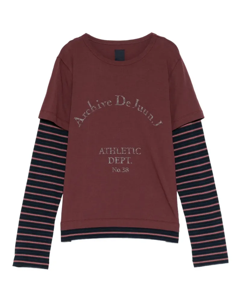 JUUN.J T-Shirt im Layering-Look mit Slogan - Rot Rot