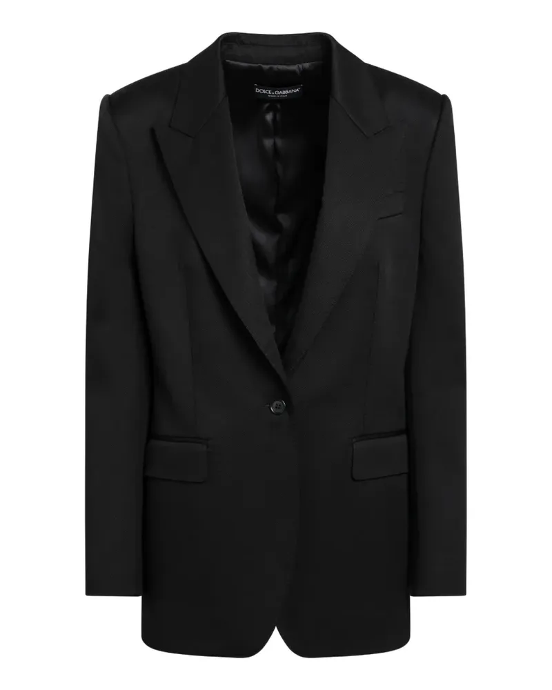 Dolce & Gabbana Blazer mit steigendem Revers - Schwarz Schwarz