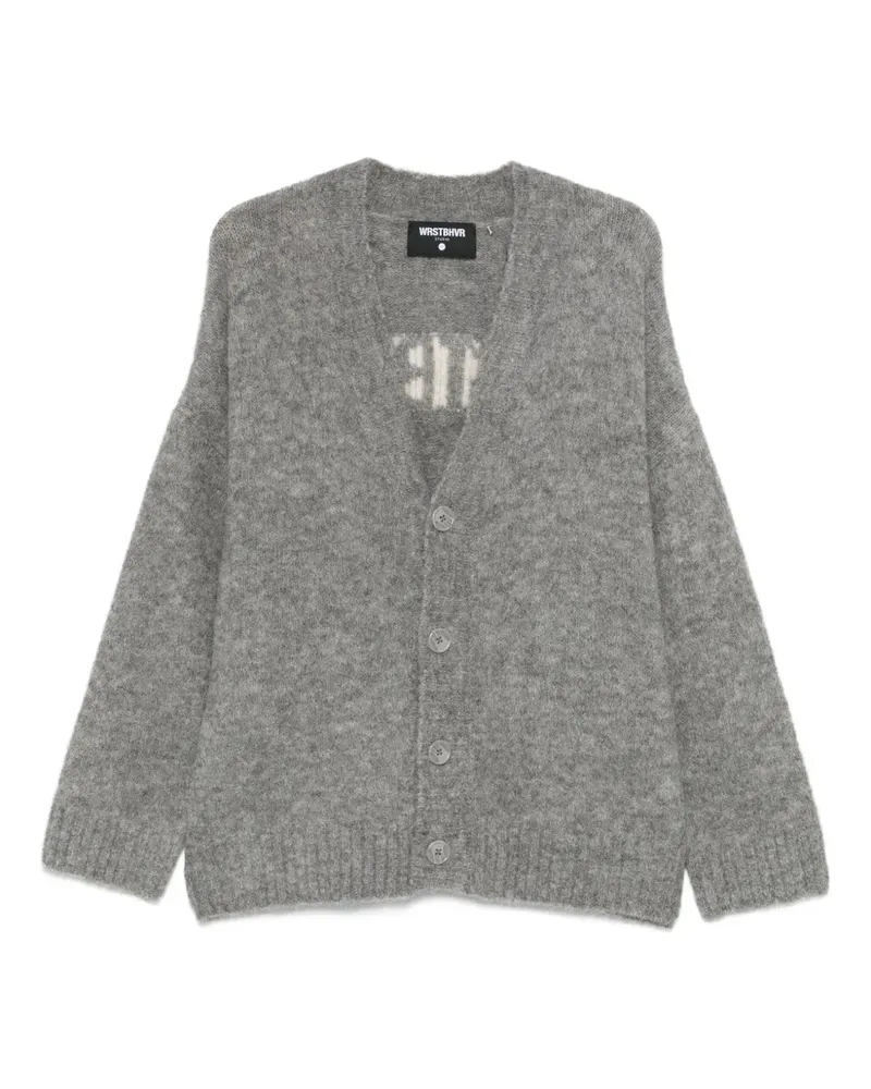 WRSTBHVR Enci button-fastening cardigan - Grau Grau