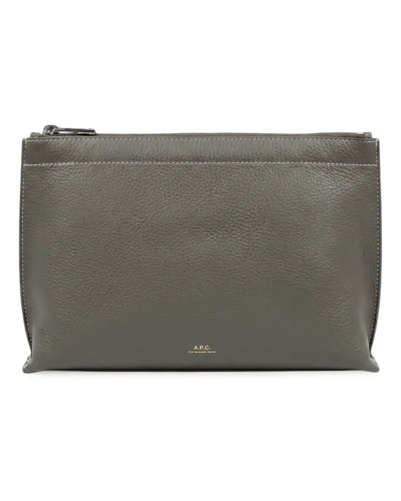A.P.C. Neige Clou clutch bag - Grau Grau