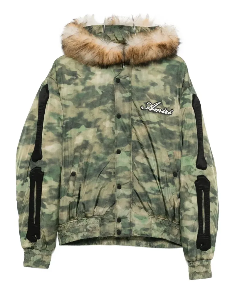 Amiri faux fur hooded jacket - Grün Grün