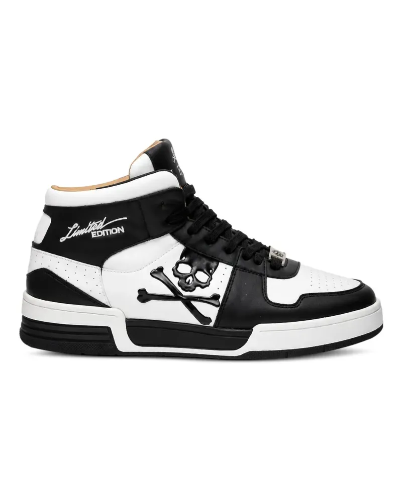 Philipp Plein Notorius Sneakers mit Totenkopf - Weiß Weiß