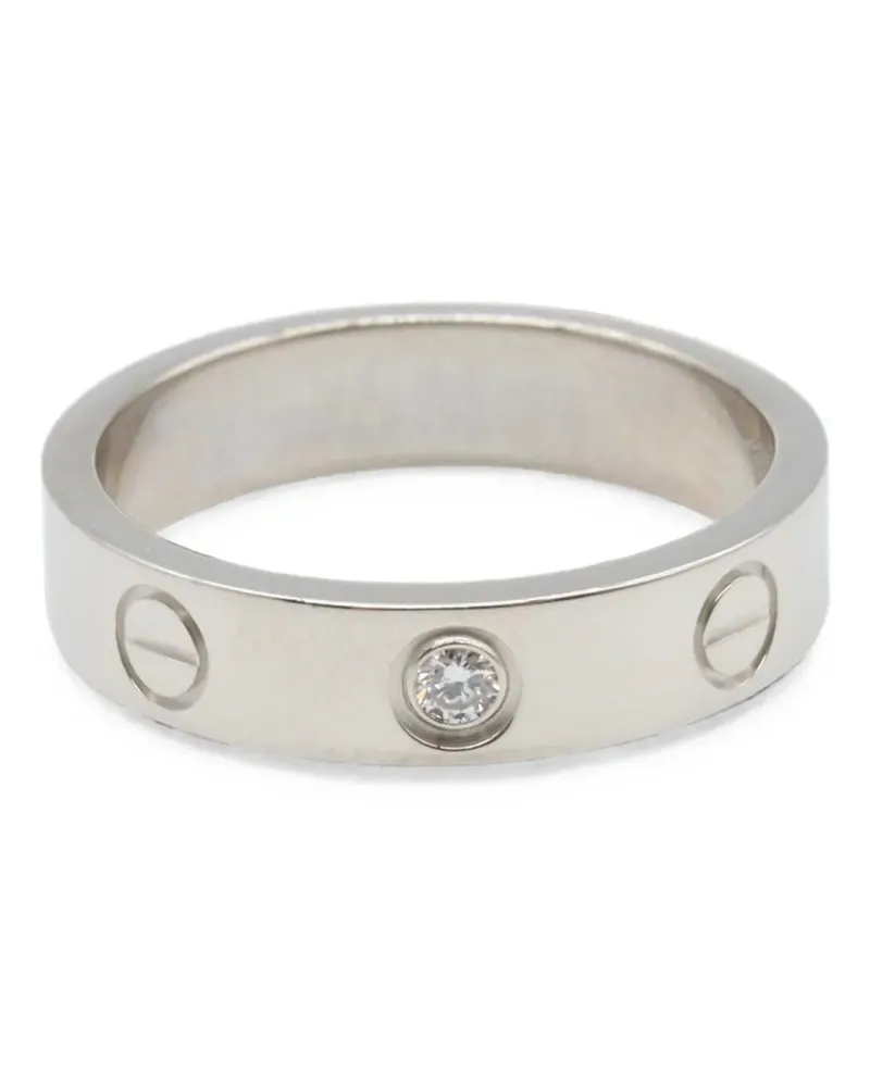 Cartier 2010s mini Love diamond ring - Silber Silber