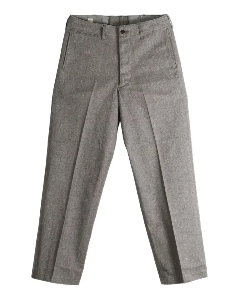 Taiga Takahashi Lot. 201 Hose mit geradem Bein und Bügelfalten - Grau Grau