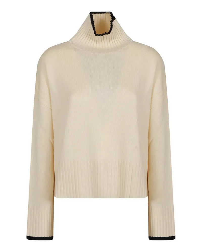 Pinko contrast-trim sweater - Nude Nude