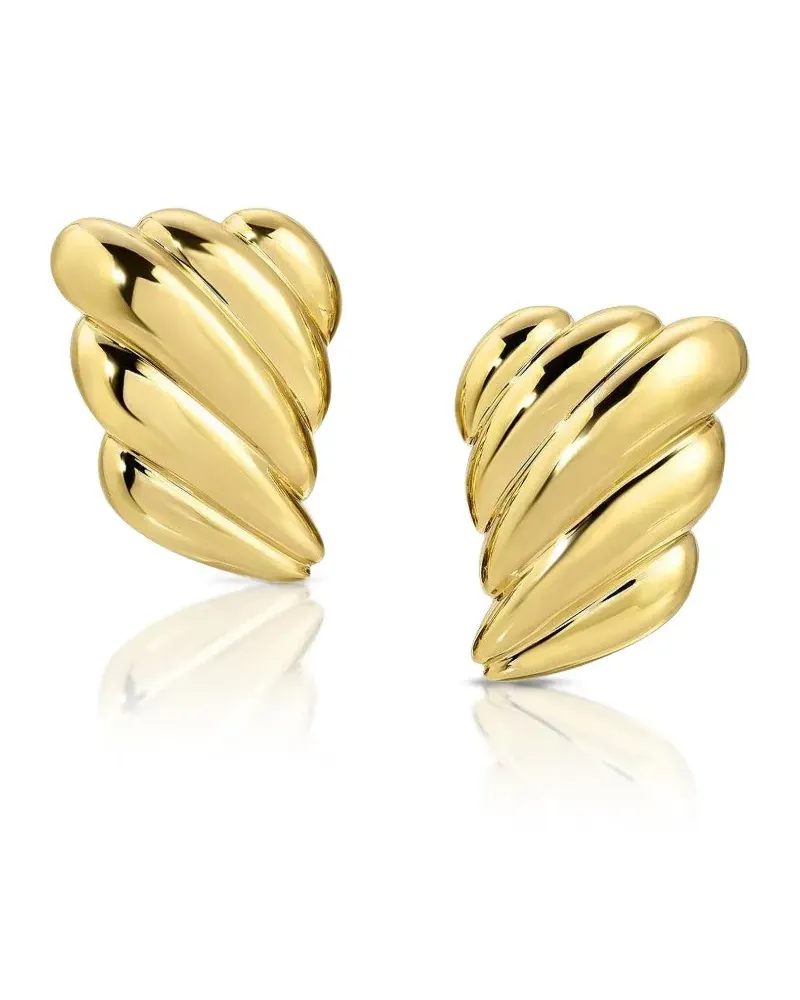 ANITA KO 18kt Gelbgoldohrringe mit Rose Gold