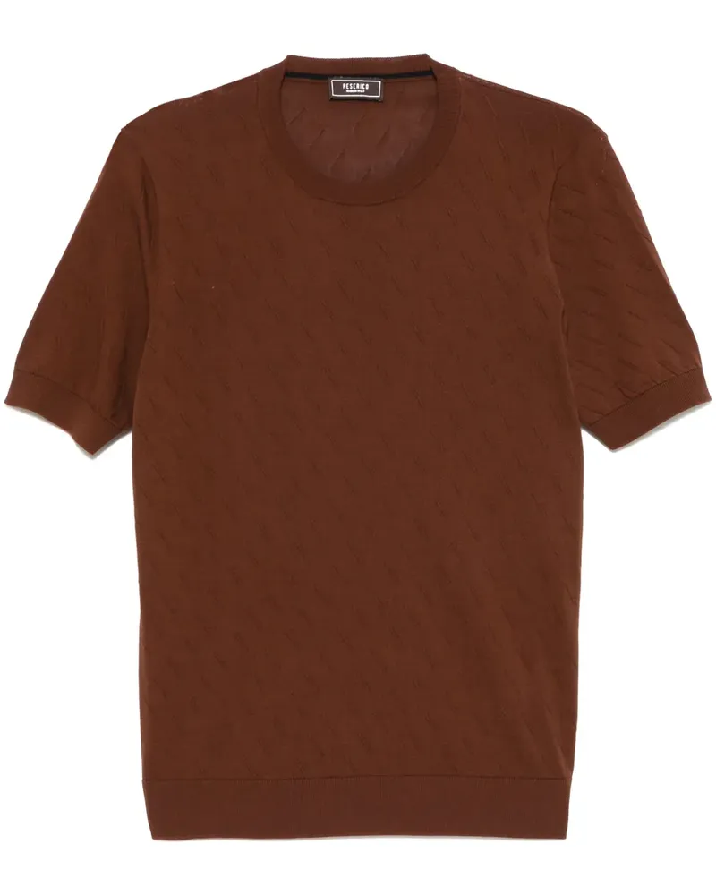 Peserico Klassisches T-Shirt - Braun Braun