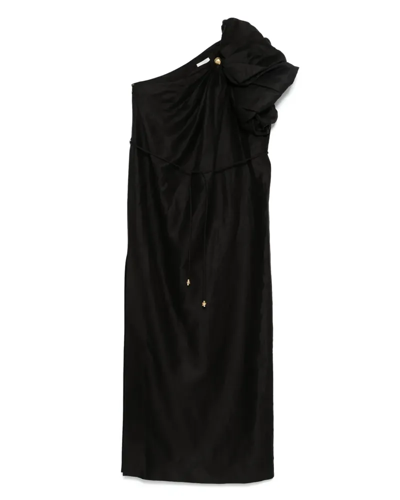 Aje. Cira Midikleid - Schwarz Schwarz