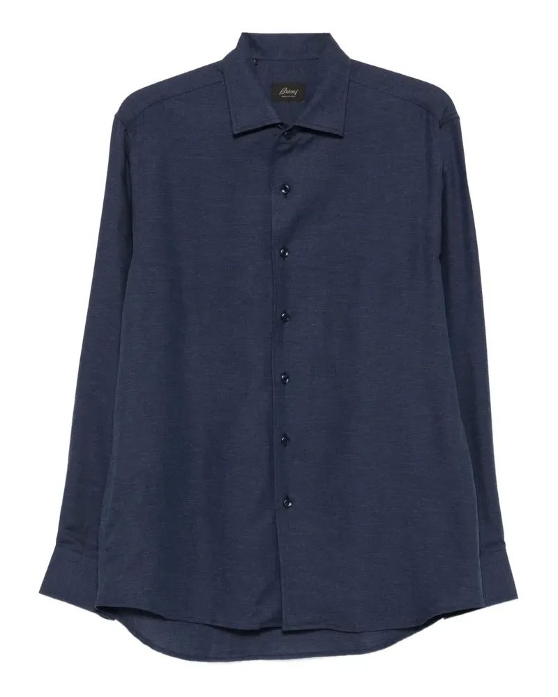 Brioni Langärmeliges Hemd - Blau Blau
