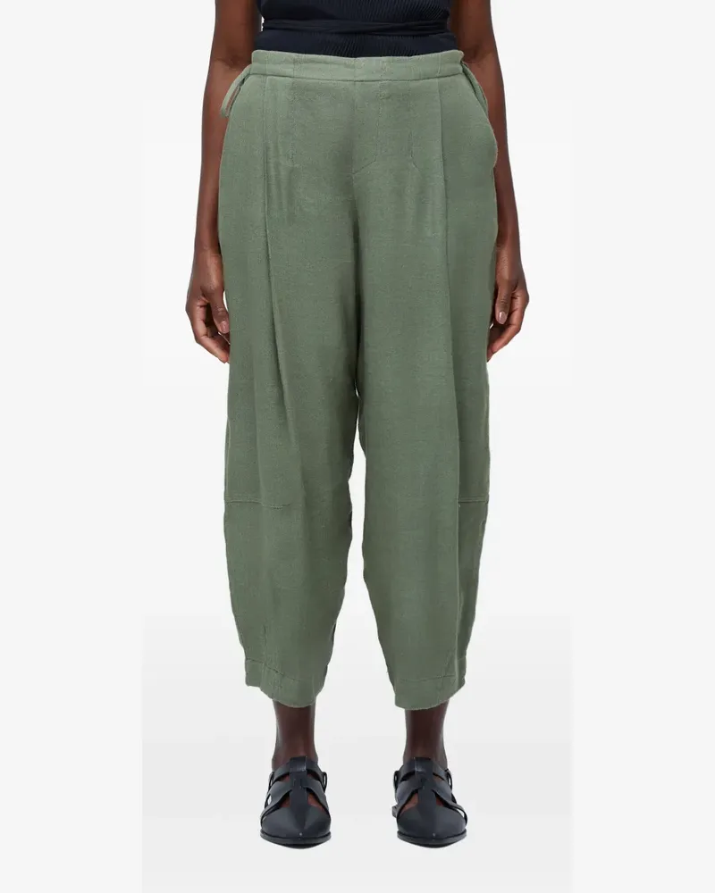 Osklen Bundfaltenhose mit Kordelzug - Grün Grün