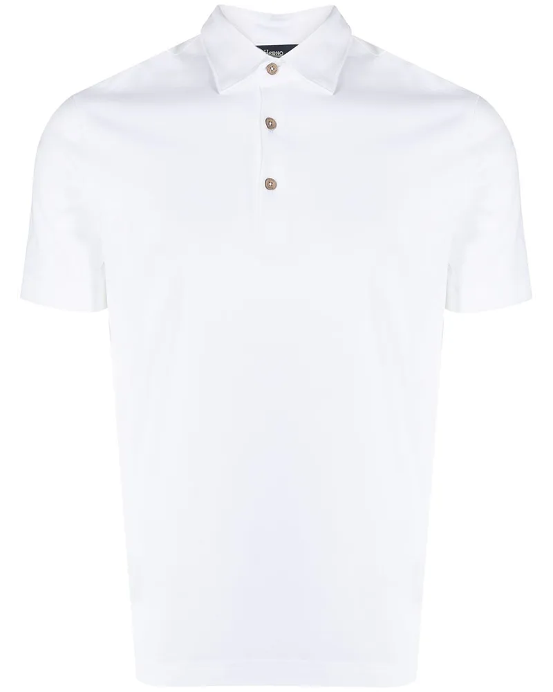 Herno Kurzärmeliges Poloshirt - Weiß Weiß