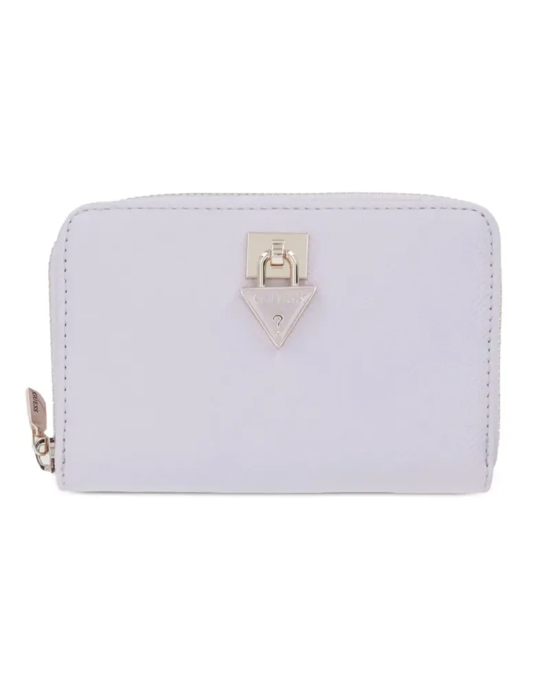 Guess Patsie Portemonnaie mit Logo-Schild - Violett Violett