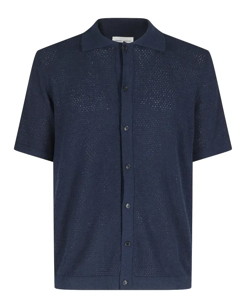 Roberto Collina button knitted shirt - Blau Blau