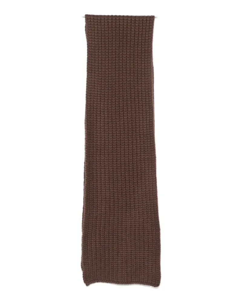 Liska Michaela chunky-knit cashmere scarf - Braun Braun