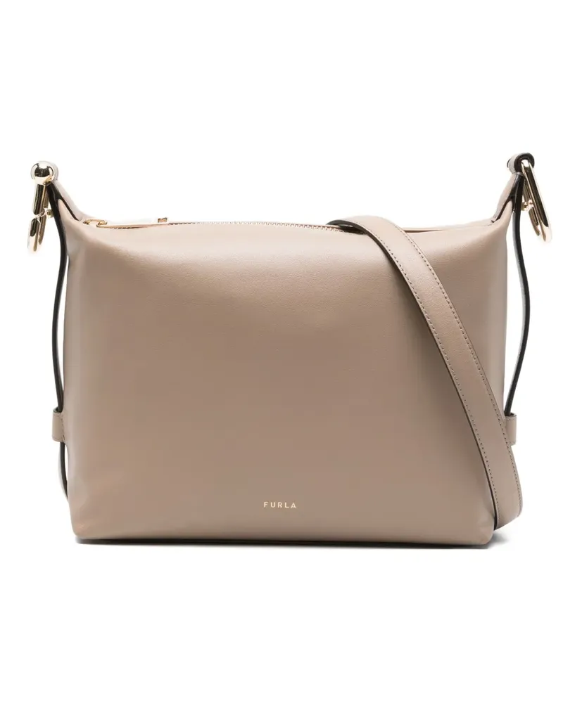 Furla Schultertasche mit Reißverschluss - Nude Nude