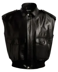 Bally Bikerjacke aus Nappaleder Schwarz