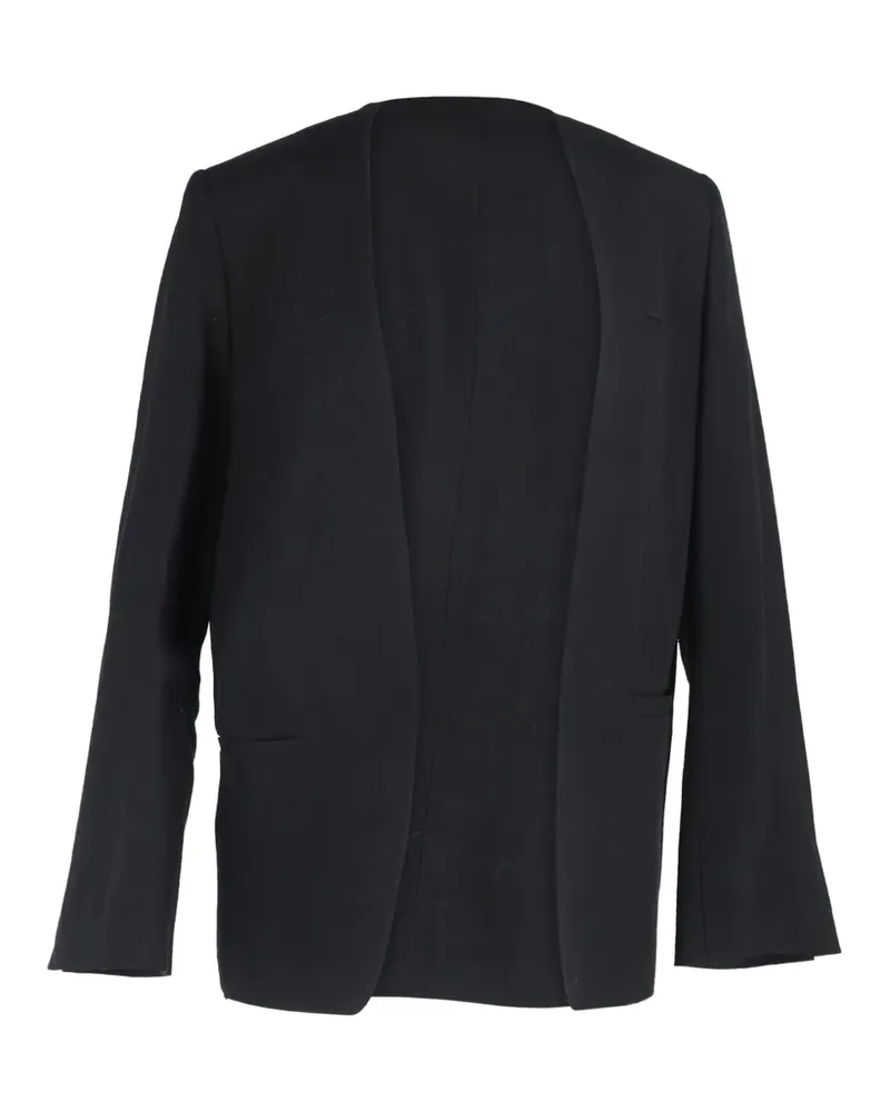 Totême Kragenloses Sakko - Schwarz Schwarz