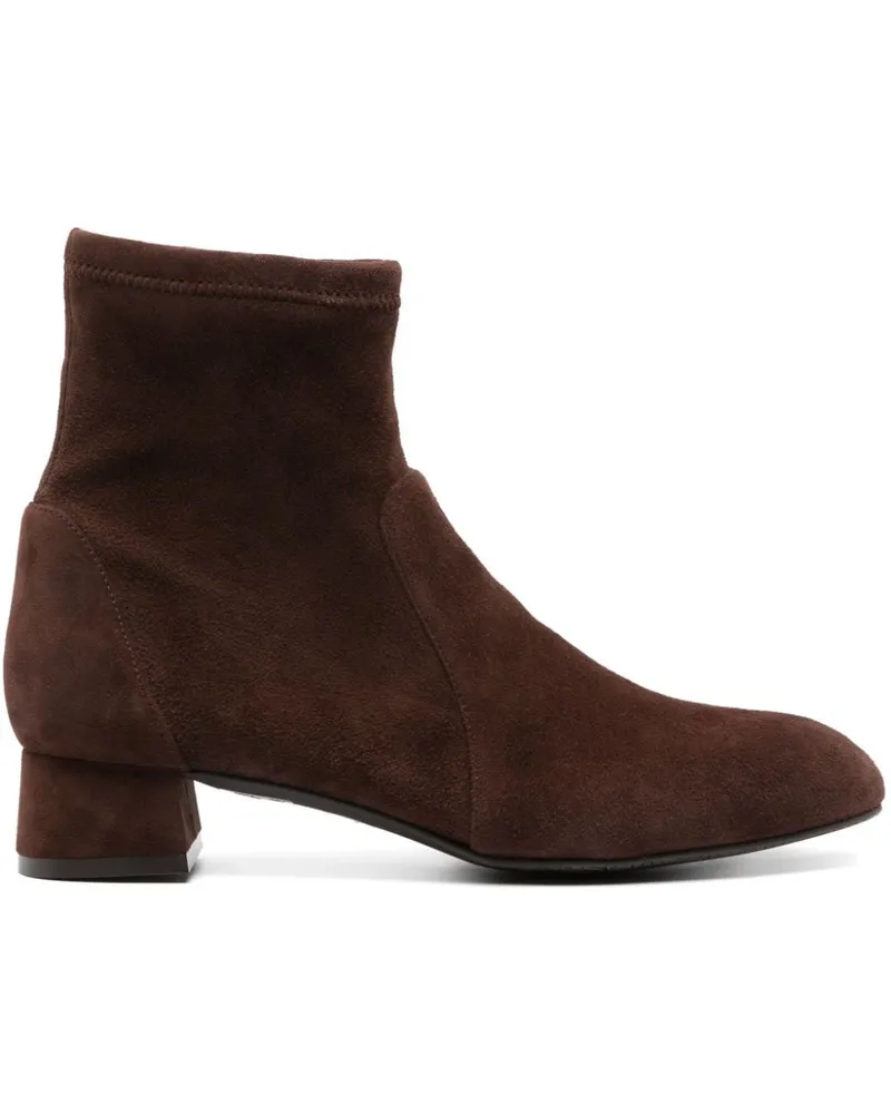 Stuart Weitzman Grace Sock-Boots 35mm - Braun Braun