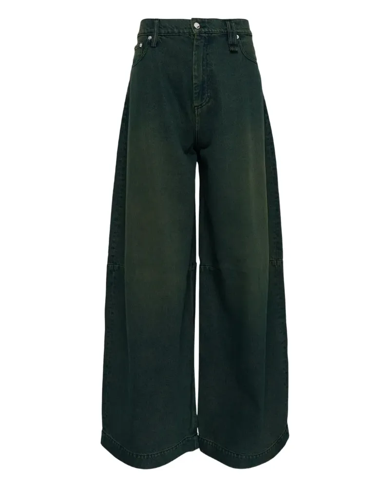 Simone Rocha Jeans mit Gürtelschlaufen - Grün Grün