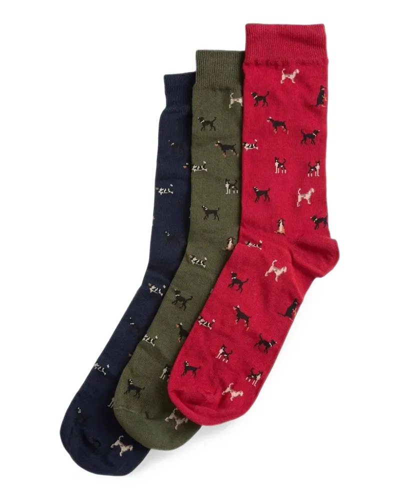 Barbour Dock Socken-Geschenkset - Blau Blau