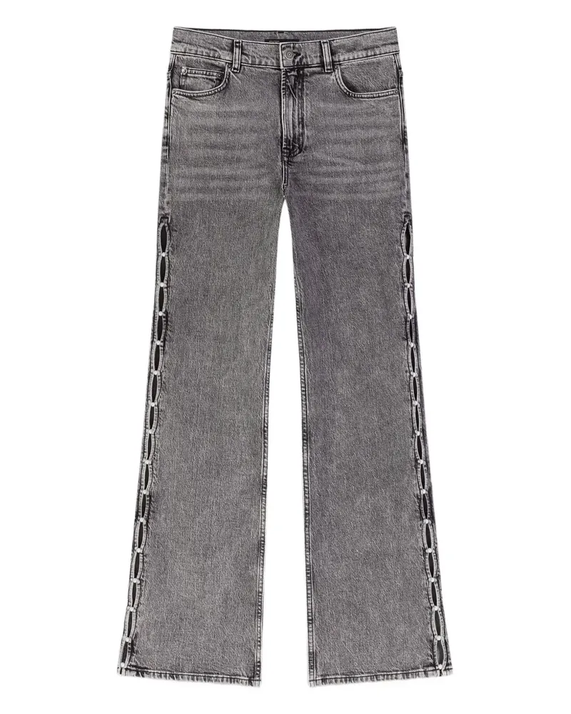 Maje Jeans mit Strass - Grau Grau