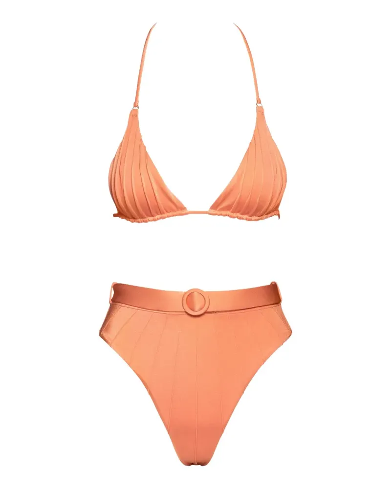 Noire Swimwear belted bikini - Orange Orange
