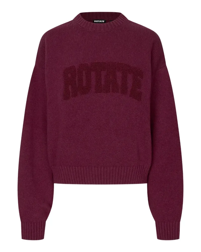 ROTATE Birger Christensen Pullover mit Rundhalsausschnitt Rot